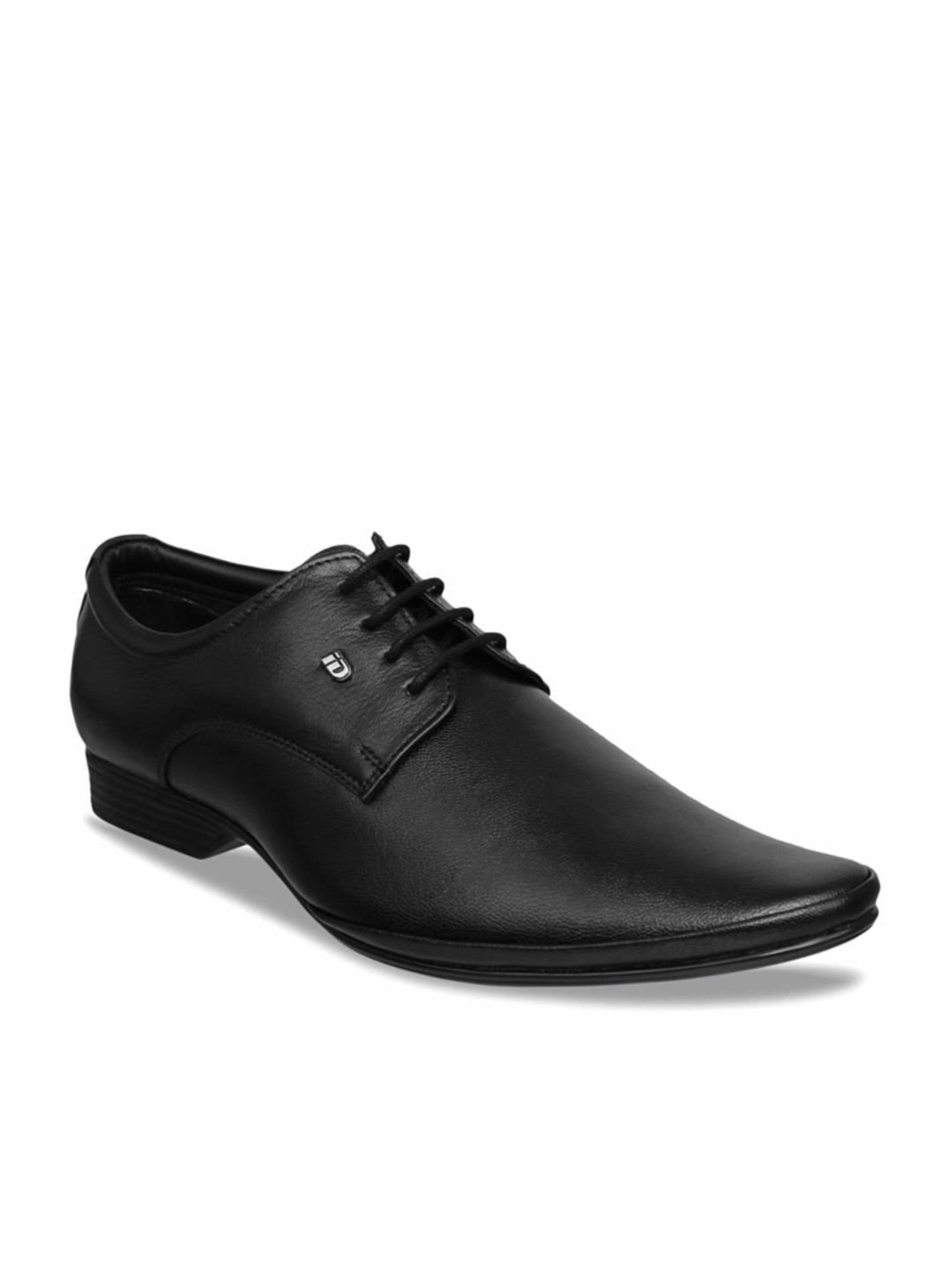 ID Men's Black Derby Shoes