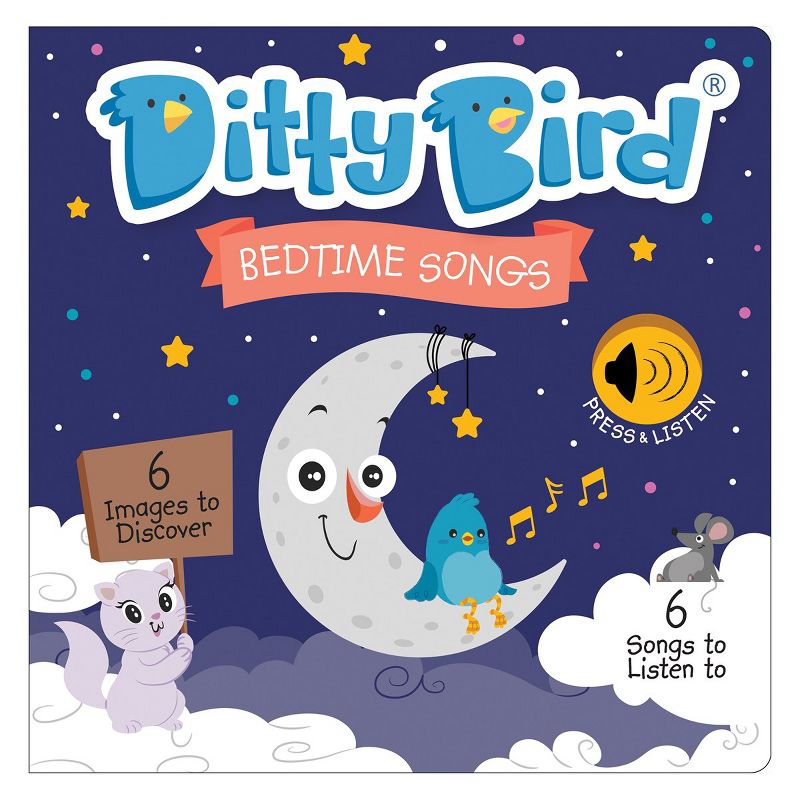 Ditty Bird Bedtime and Nursery Rhyme Song Books - Set of 2