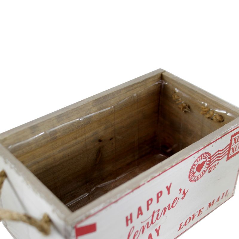 Home & Garden 4.5" Love Mail Wood Planter Valentine's Day  Love Xoxo Burton & Burton  -  Planters