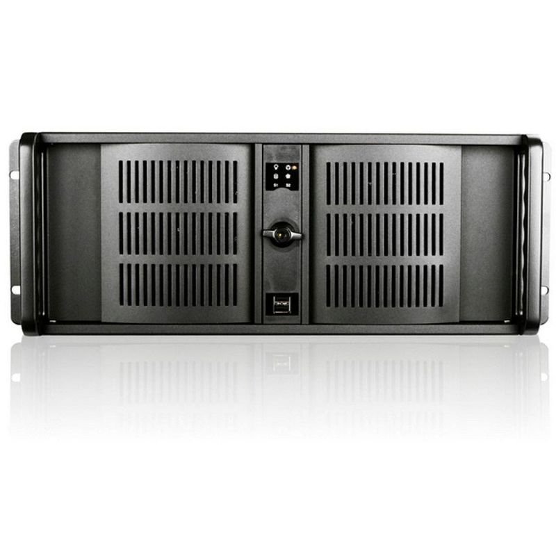 Monoprice 7-Bay 4U Ext. IPC Case, 26in Depth Ext. M/B, Black