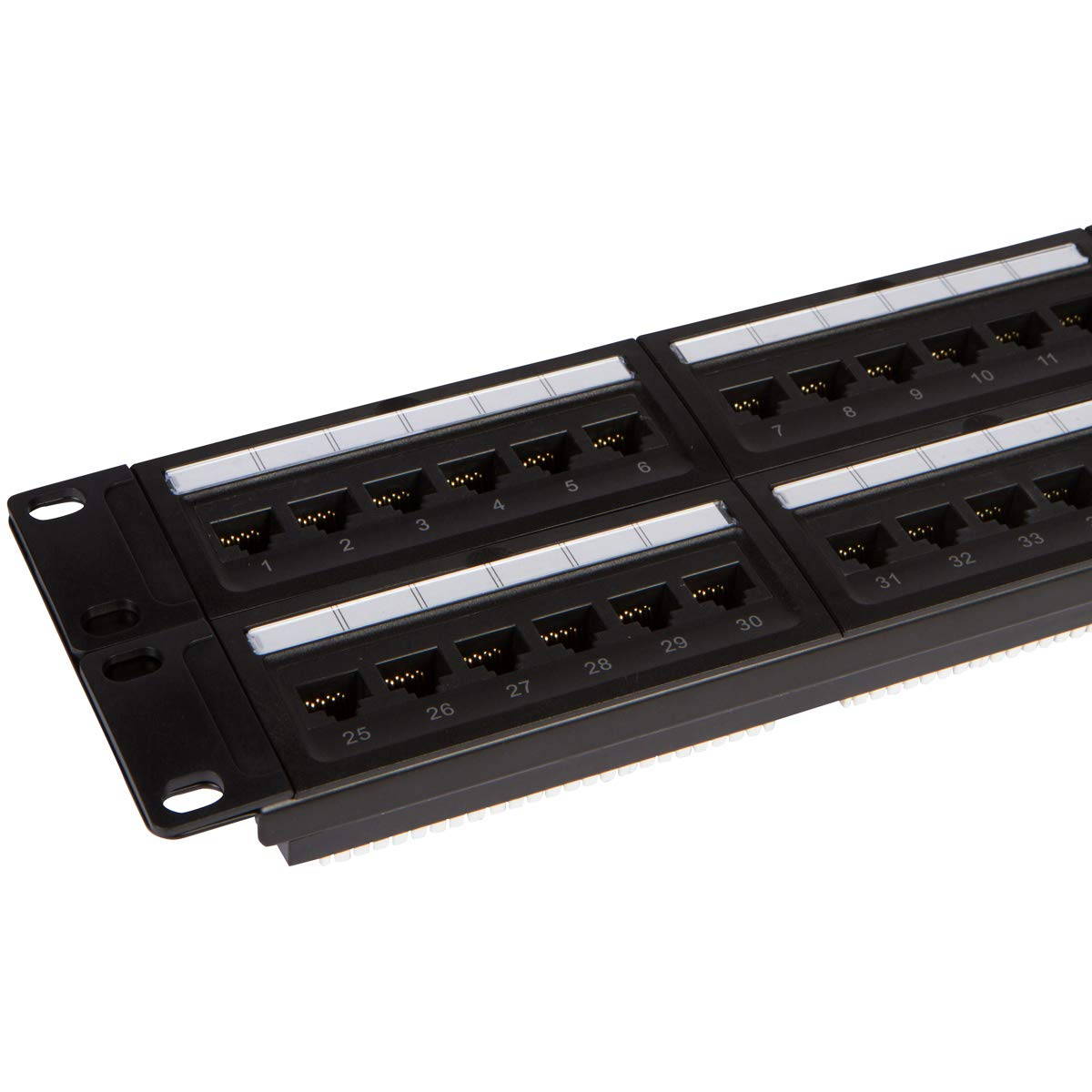 Buyer's Point 48 Port Cat6 Patch Panel with Punch Down Tool and Cable Management System Pack of 5