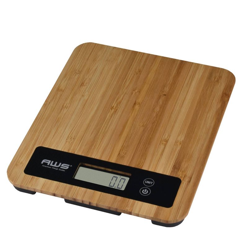 American Weigh Scales  Trident 11lbs  Bamboo Digital Kitchen Scale