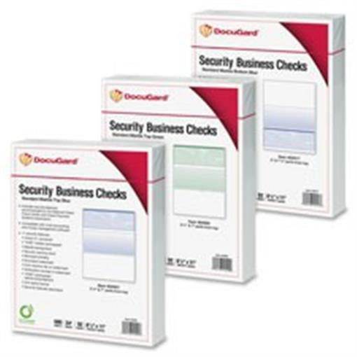 Docugard PRB04502 Security Business Checks 5RM-CT Marble Top-Green