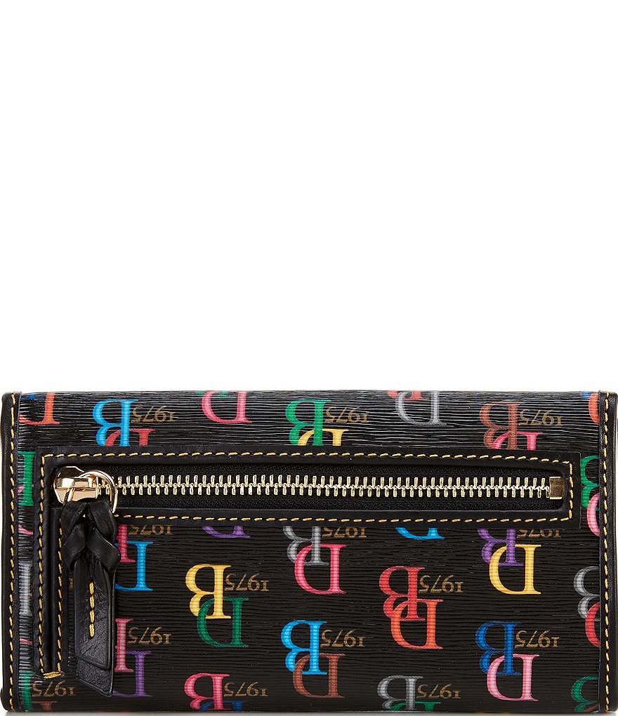 Fossil Liza Embossed Woven Zip Around Clutch Wallet