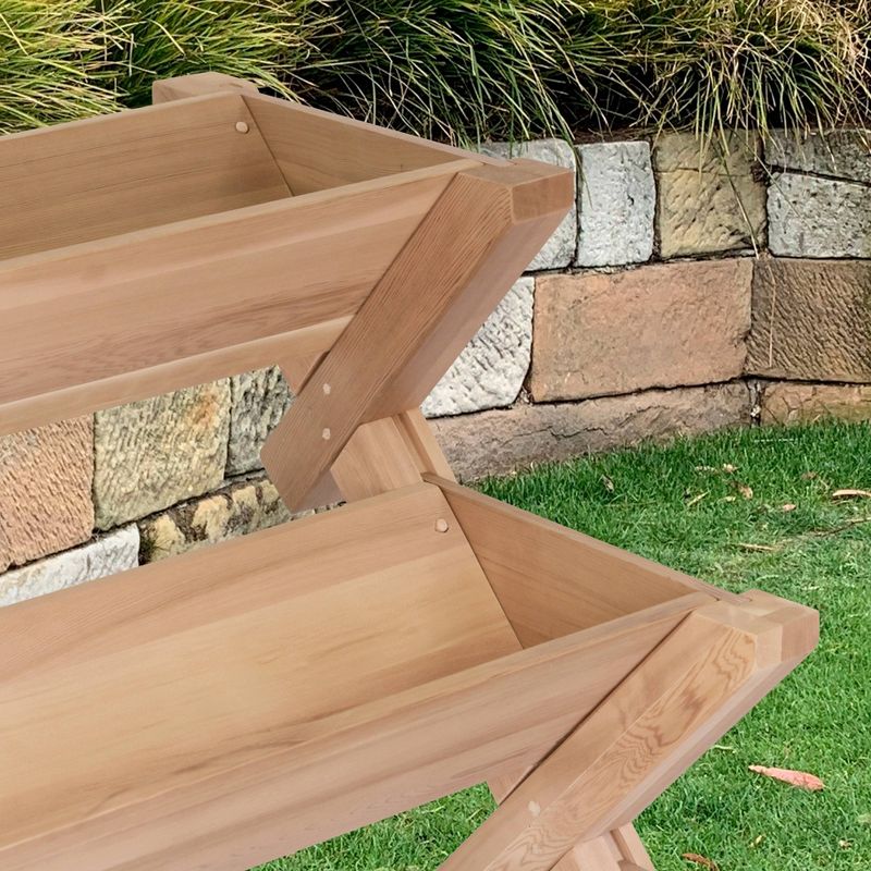 3 Tier Rectangular Planter Brown - Merry Products