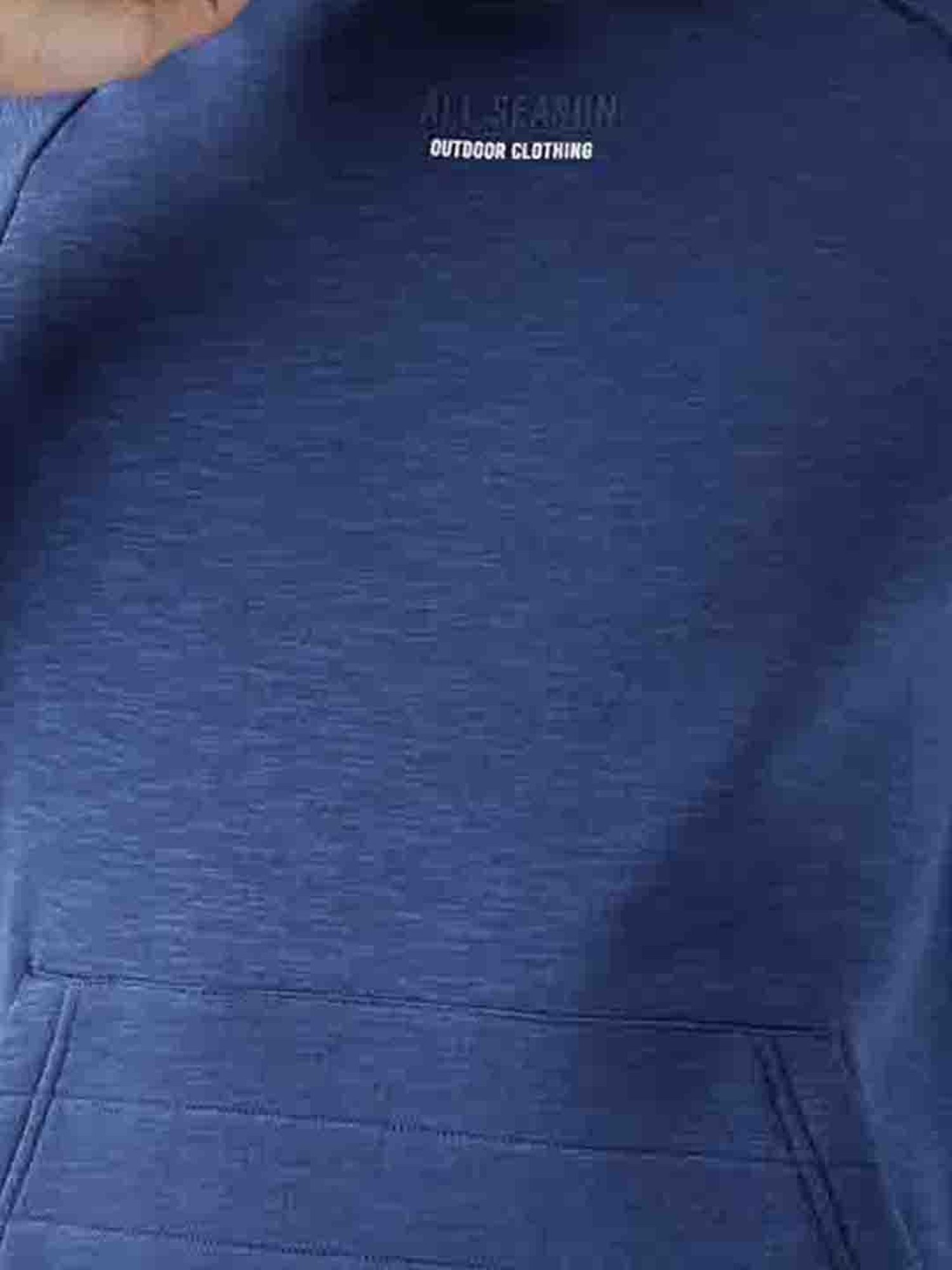 Wildcraft Blue Regular Fit Printed Hooded Sweatshirt