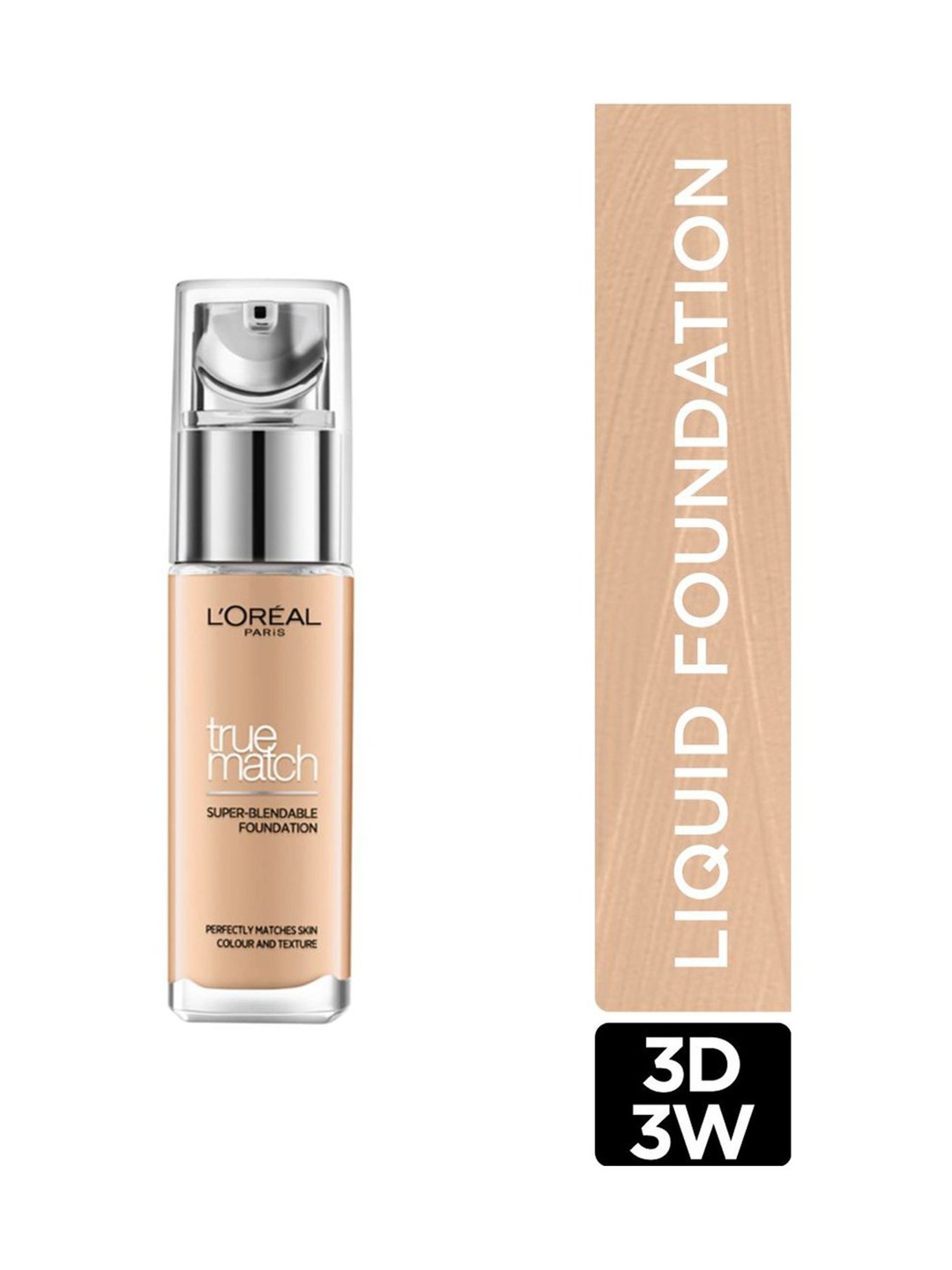 L'Oreal Paris True Match Super-Blendable Foundation - D3W3 Golden Beige, 30ml