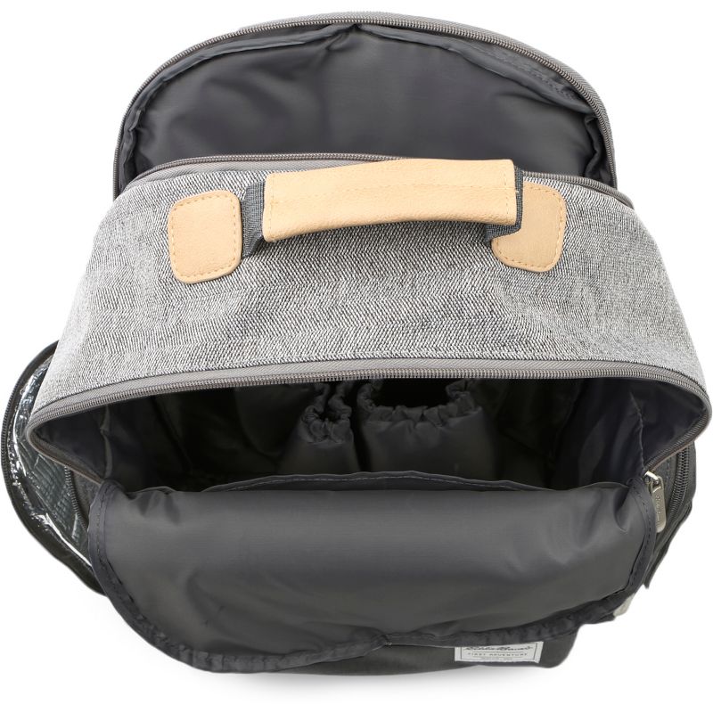 Eddie Bauer Bridgeport Places & spaces Back Pack Diaper Bag - Gray with Tan
