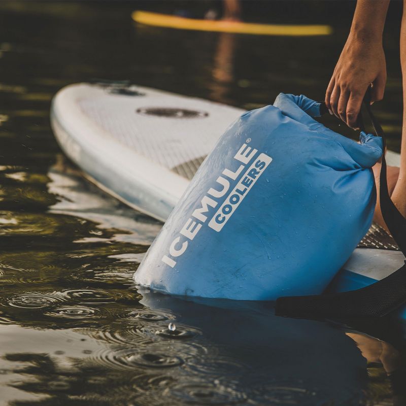 IceMule 1005 Classic Medium Collapsible Portable Soft Sided Roll Top 15 Liter 12 Can Lightweight Insulated Waterproof Leak Proof Backpack Cooler