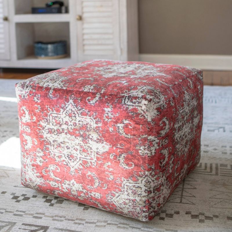 Olivia Square Moroccan Inspired Pouf - Décor Therapy