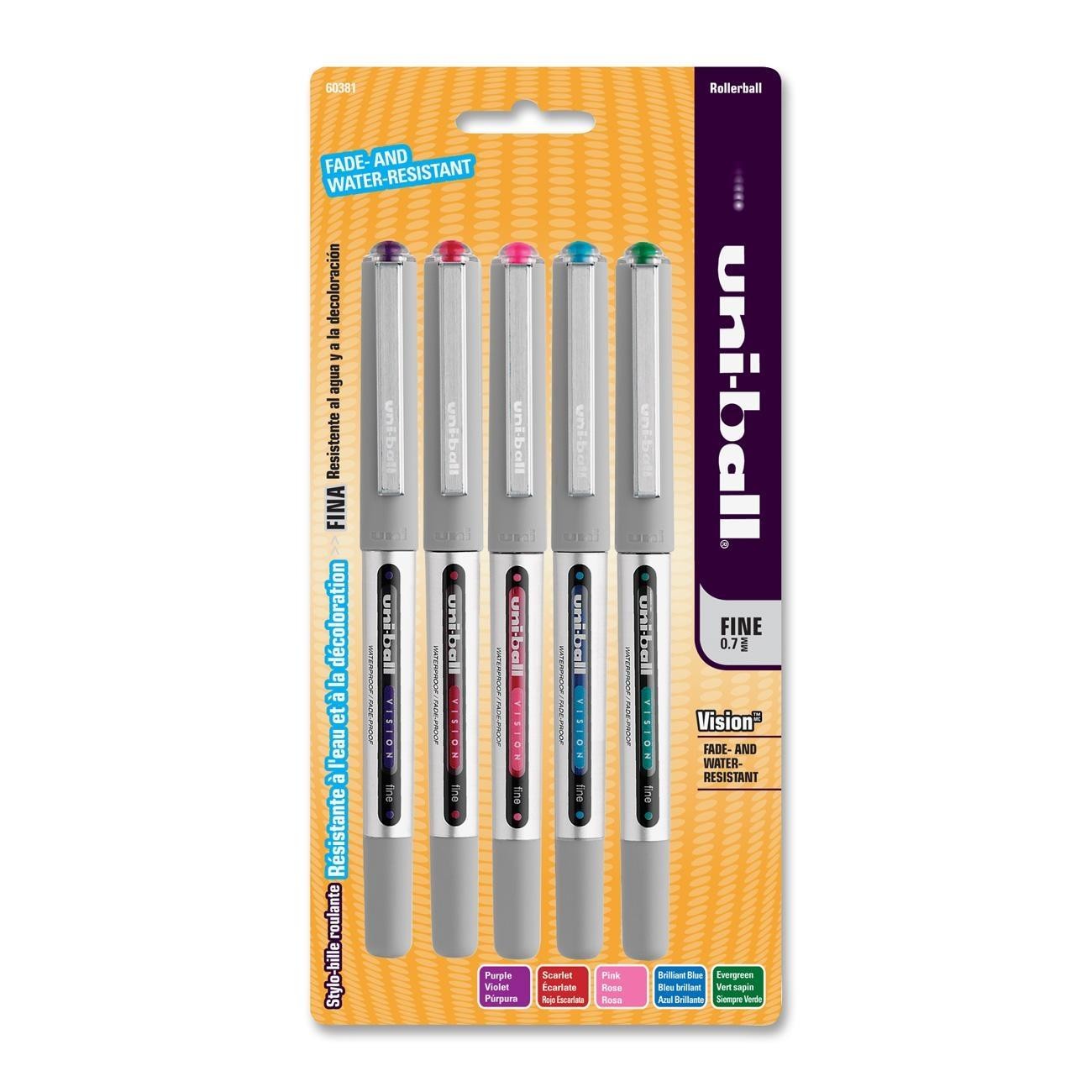 Sanford Uni-Ball Vision Fine Rollerball Pens