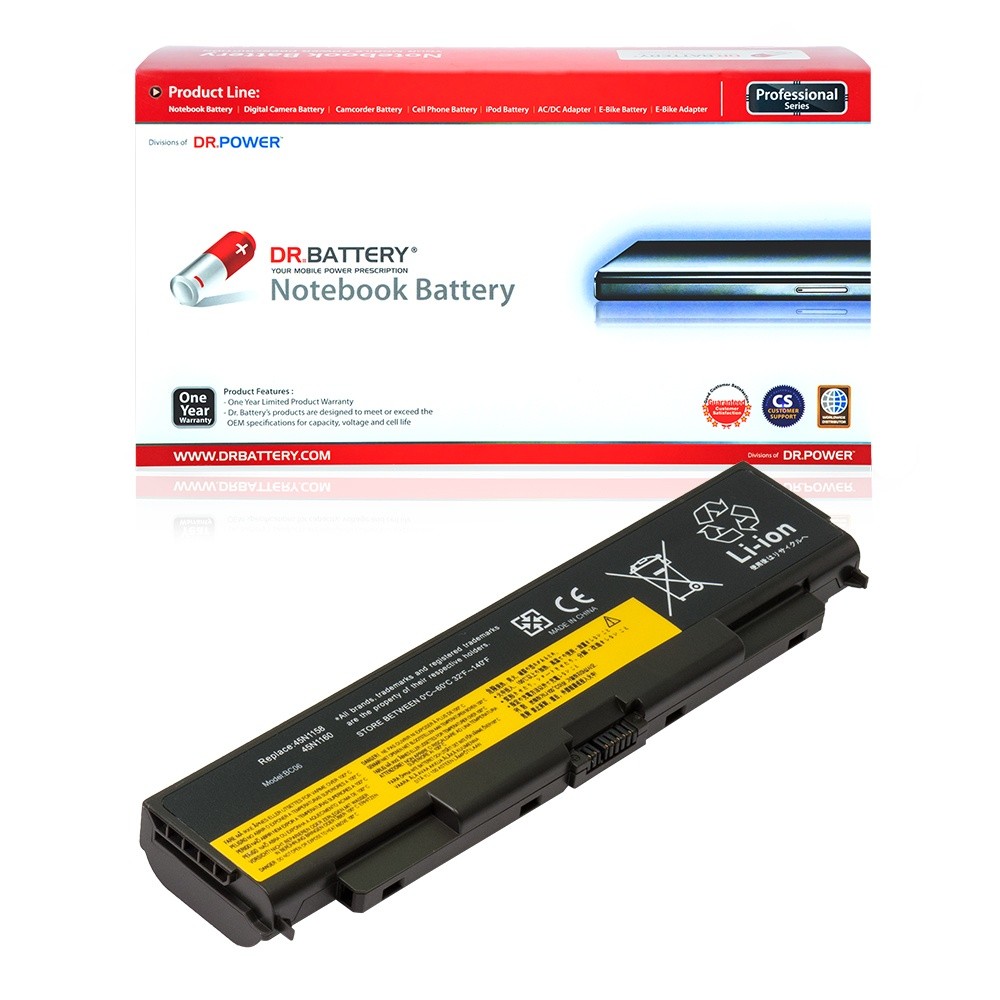 DR. BATTERY - Replacement for Lenovo ThinkPad T540p 20BF002U / W540 / W540 20BH001VUS / W541 20EF000S / W541 20EF001DUS / W541 20EG0005US / 0C52864 / 45N1145 / 45N1147 / 45N1148 / 45N1149