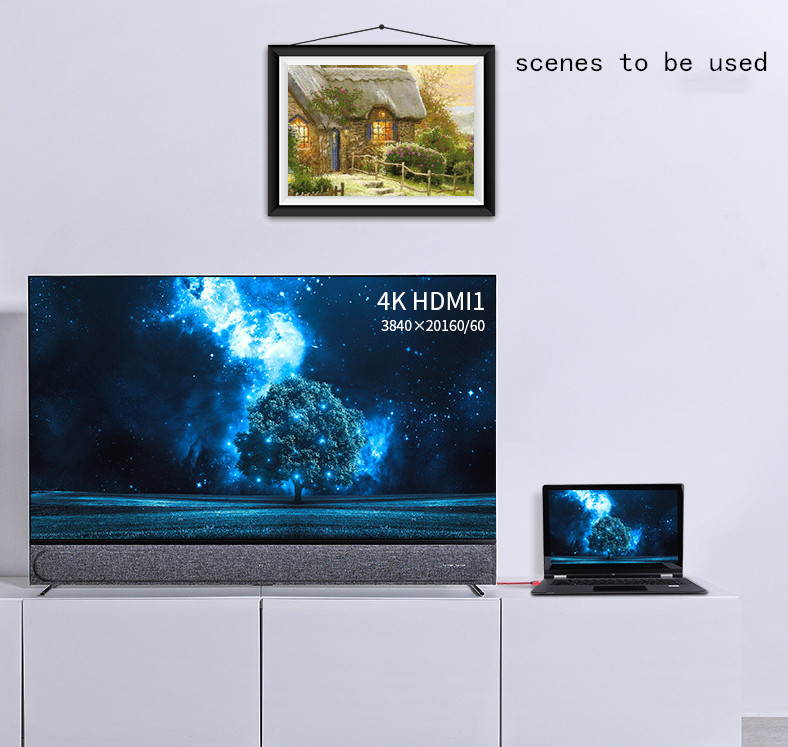 HDMI Cable 6 FT (4K UHD HDMI 2.0 Ready) - Braided Cord - Ultra High Speed 18Gbps - Gold Plated Connectors - Ethernet & Audio Return - Video 4K 2160p HD 1080p 3D - Xbox PlayStation PS3 PS4 PC Apple TV