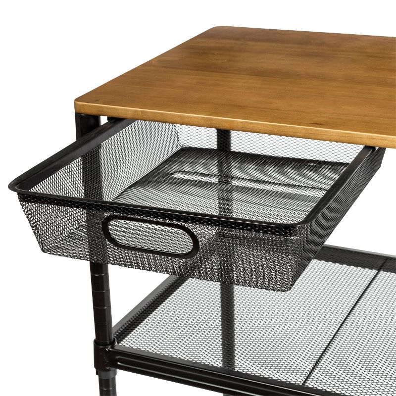 Homz Plastic 6 Clear Drawer Medium Home Storage Container Tower with 4 Large Drawers and 2 Small Drawers, Black Frame