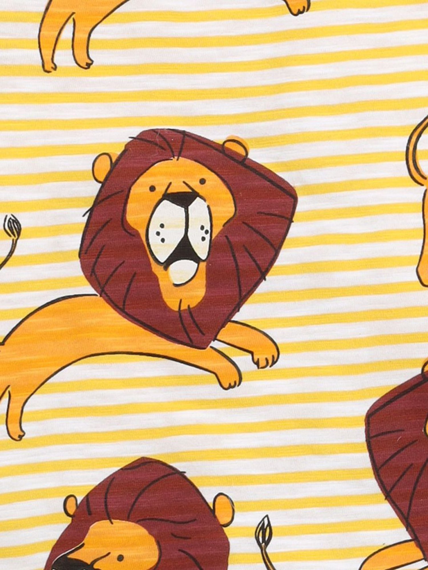 Lazy Shark Kids Yellow Printed T-Shirt & Shorts