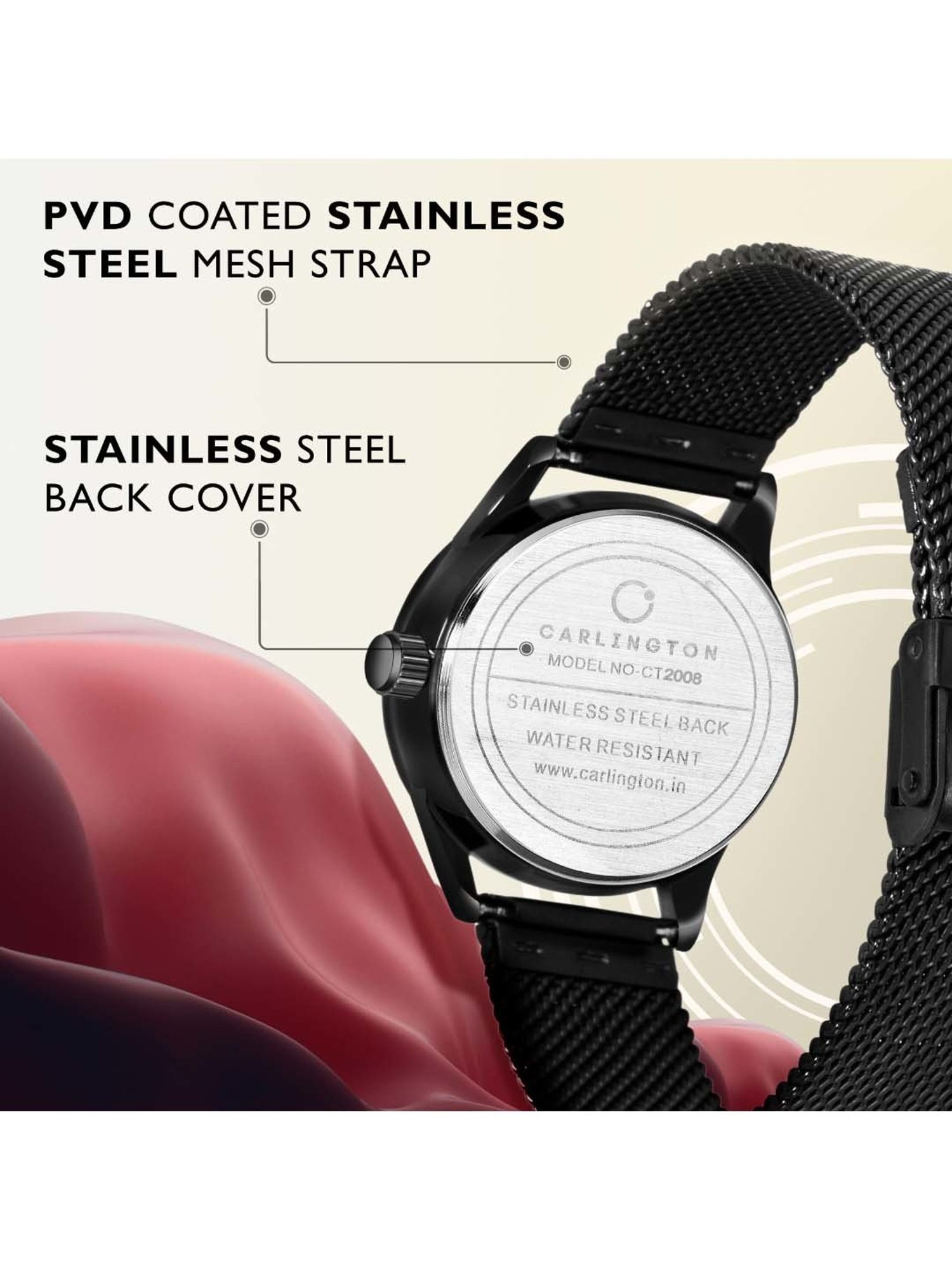 CARLINGTON CT 2008 Analog Watch for Women