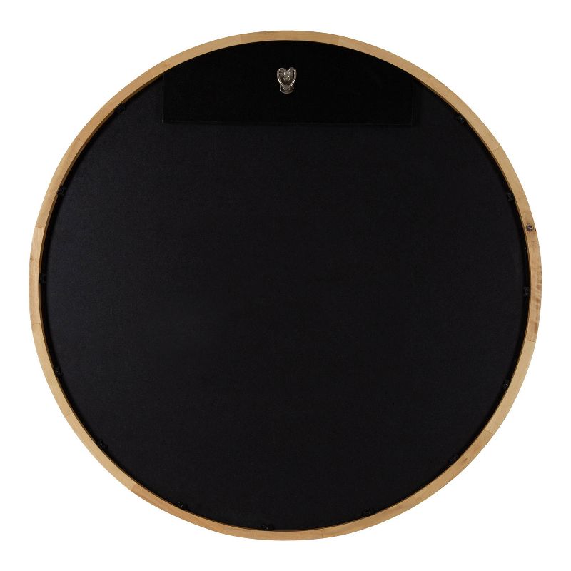 24" McLean Round Wall Mirror Natural - Kate & Laurel All Things Decor