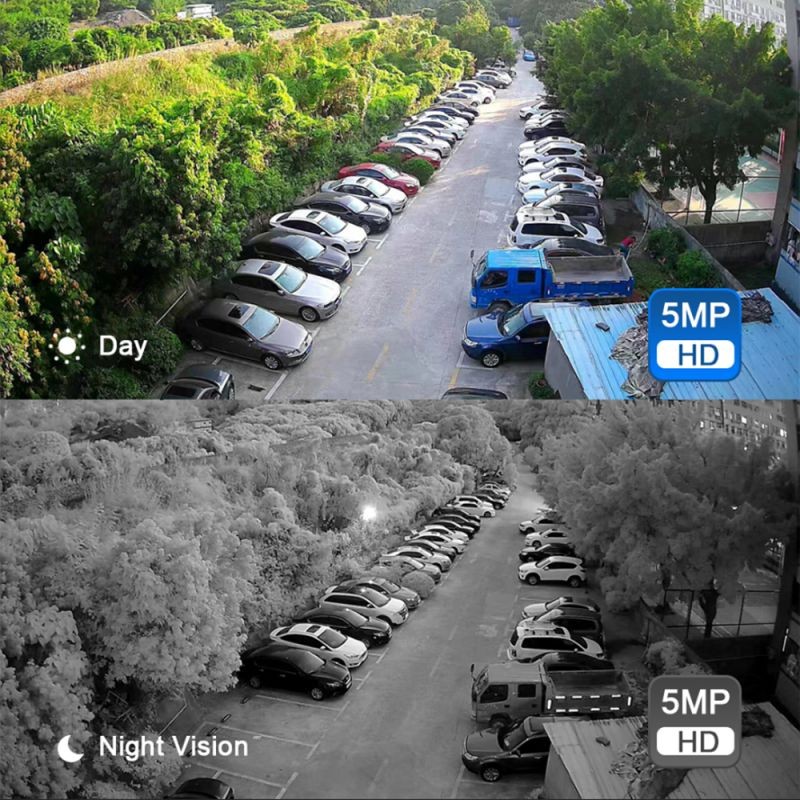 Hikvision DS-2CE16H0T-IT3F Bullet Bullet CCTV Camera, 5MP HD-TVI/AHD/CVI/CVBS CCTV Camera. 2.8mm Lens Wide Angle Lens, IP67, IR Smart for HD-TVI, AHD, CVI, and CVBS Analog DVR , 4 Camera Kit