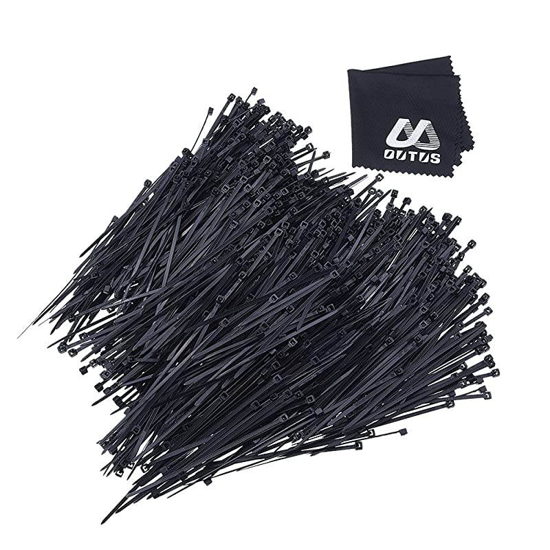 6 Inch Nylon Cable Ties Zip Ties Selflocking 1000 Pack