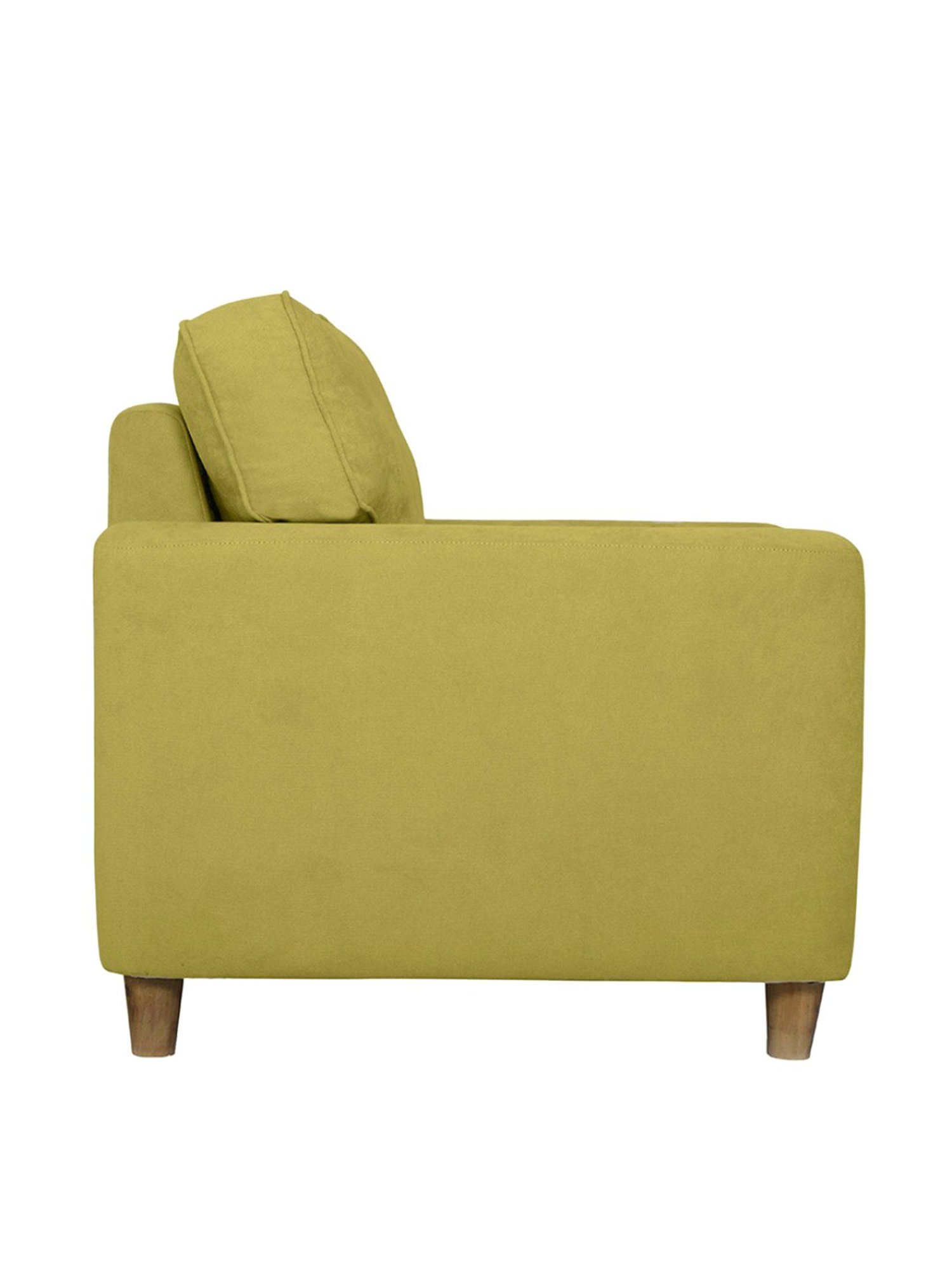 Duroflex Utopia Green Wood 1 Seater Sofa
