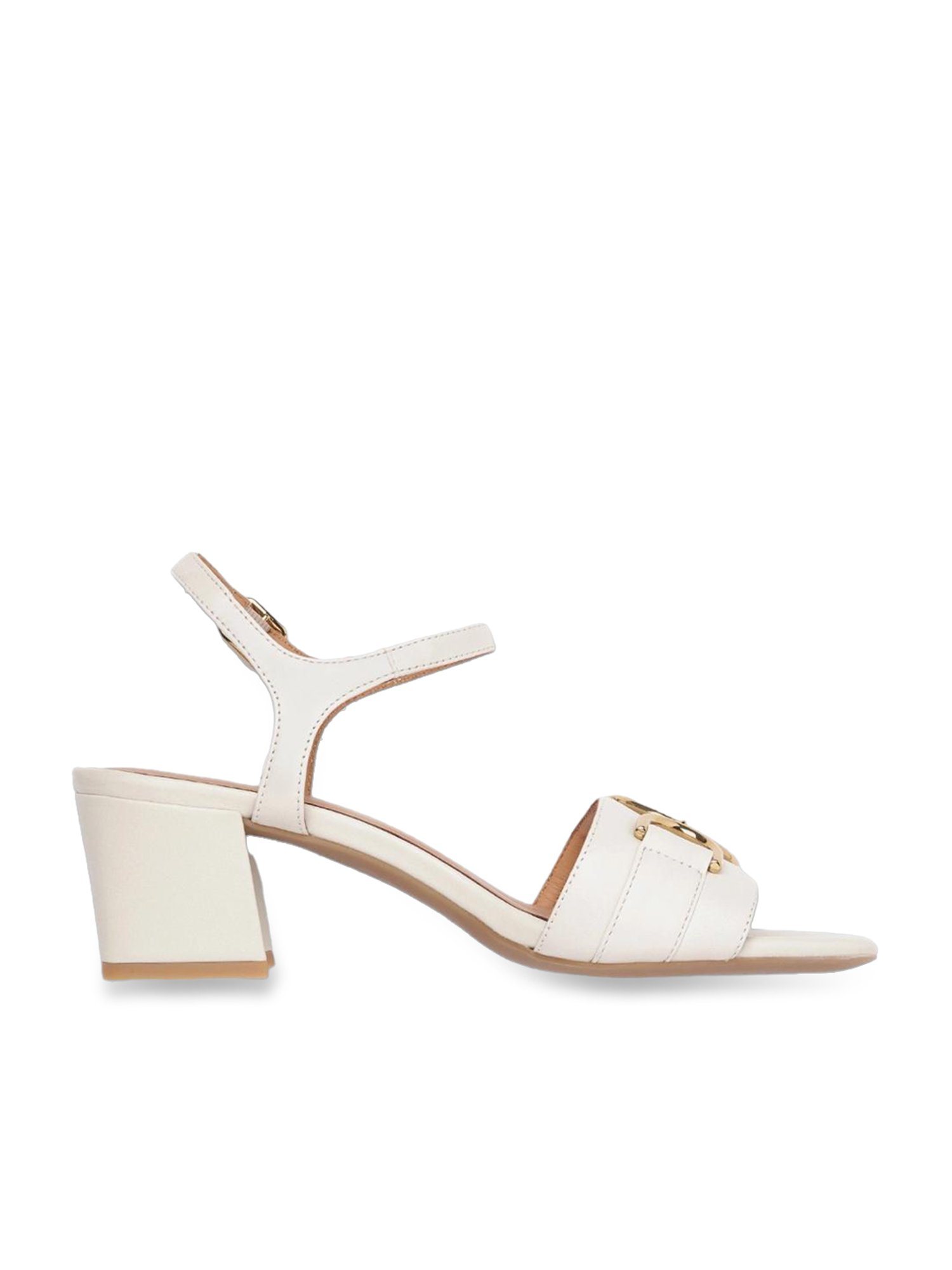 Geox Women's Eraklia 50 Off White Ankle Strap Sandals