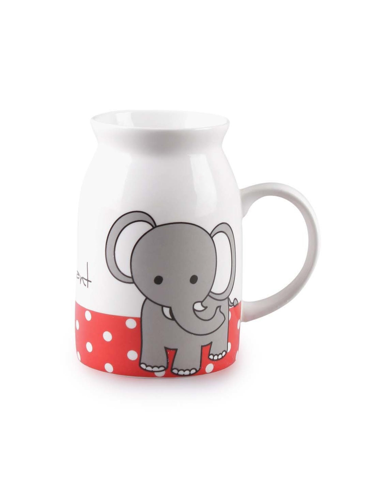 Clay Craft Multicolor Ceramic Milk Mugs (500 ml) - Set of 1