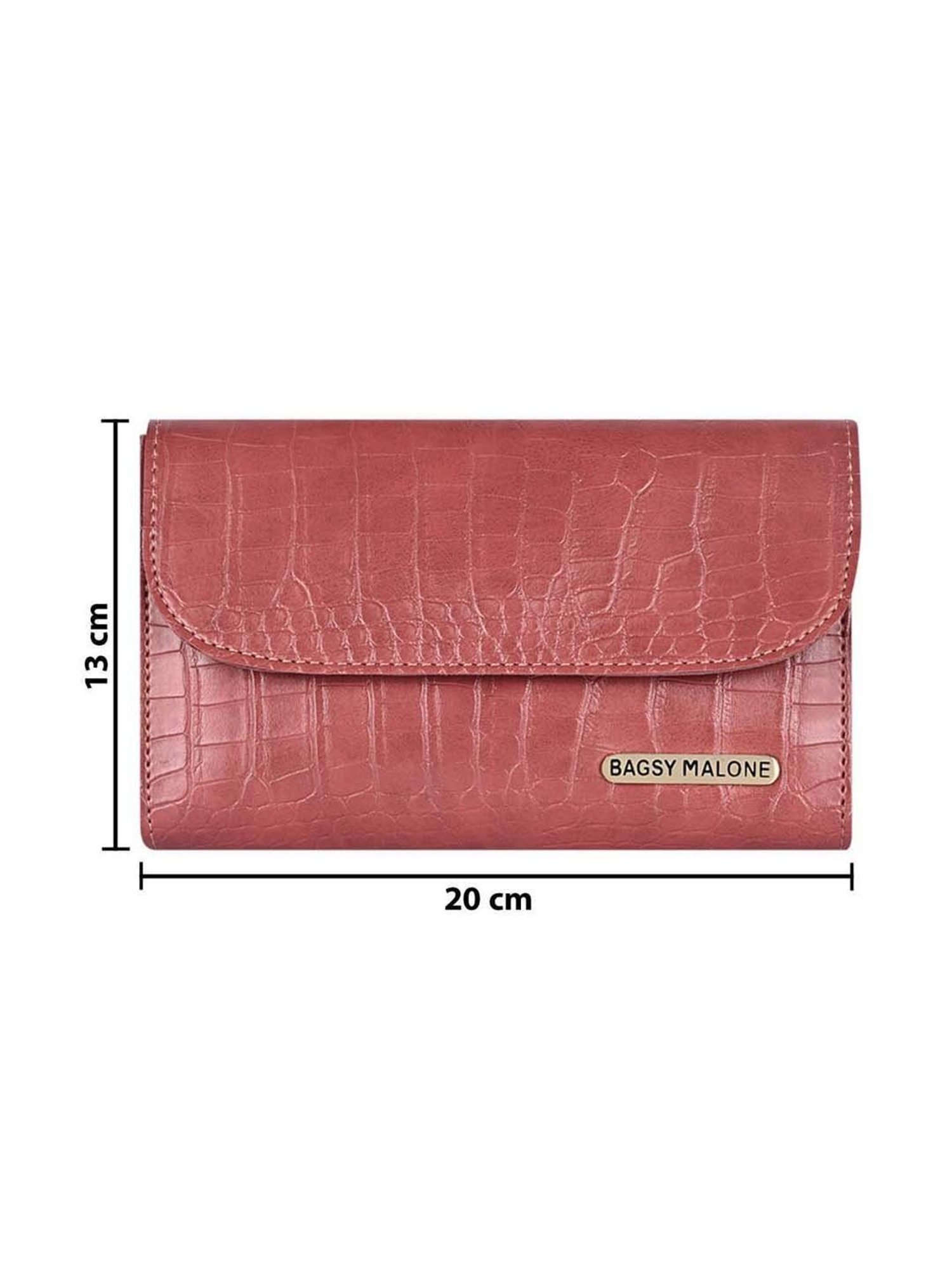 Bagsy Malone Red Textured Clutch