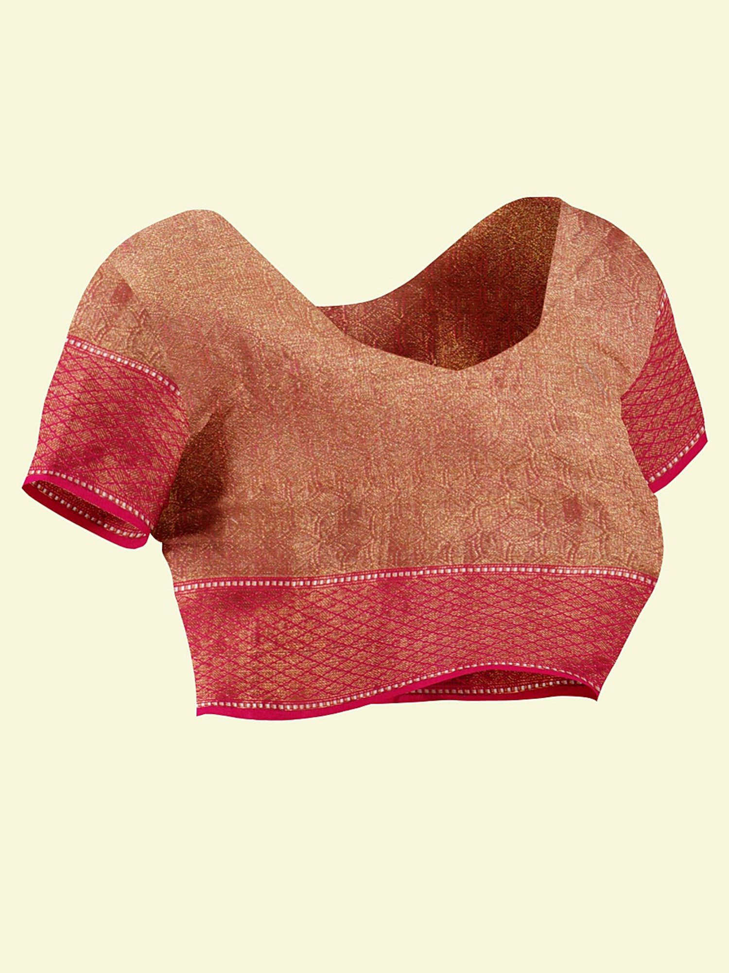 Banarasi Silk Works Green Cotton Woven Saree With Unstitched Blouse