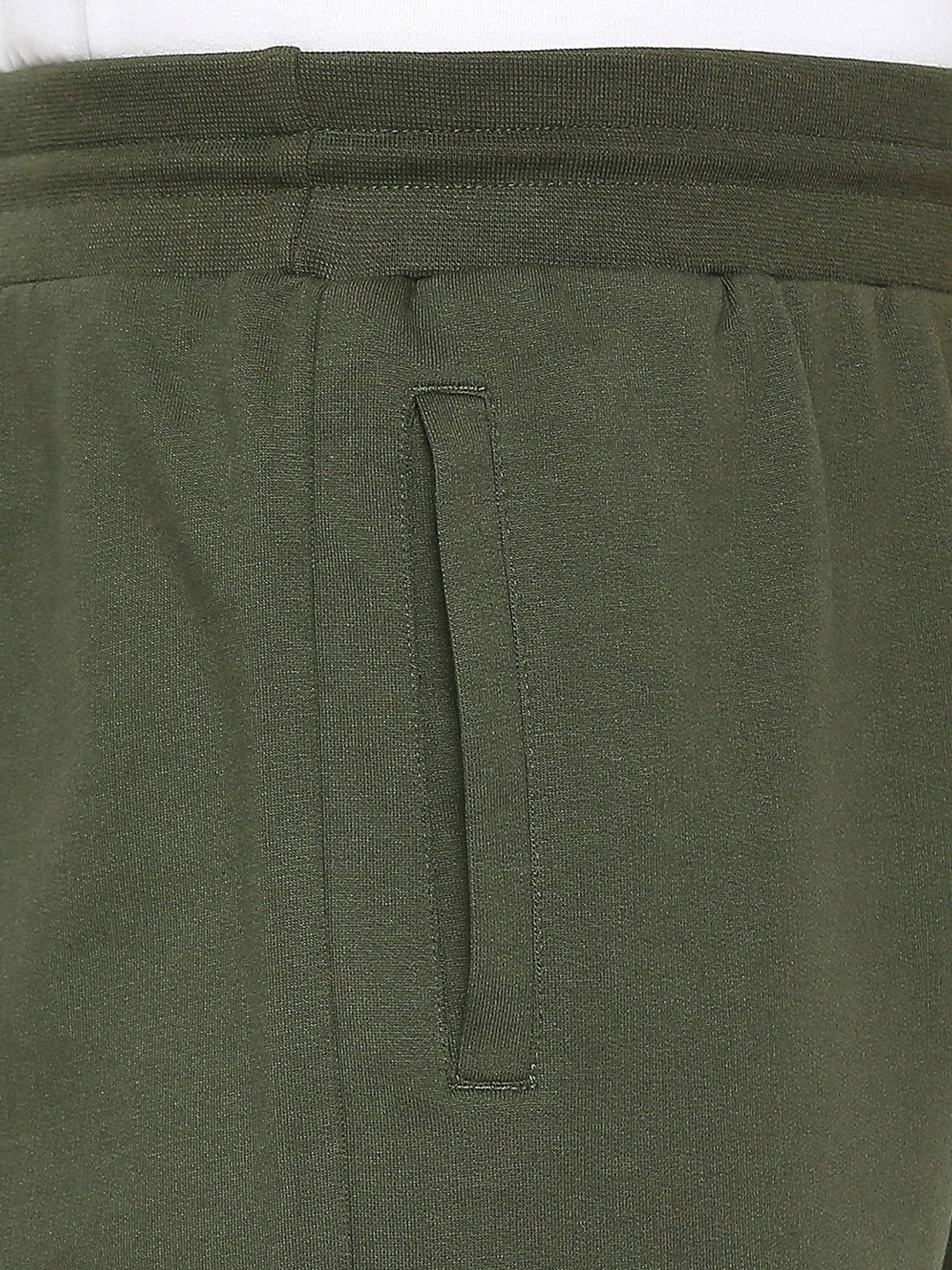UnderJeans by Spykar Olive Regular Fit Shorts
