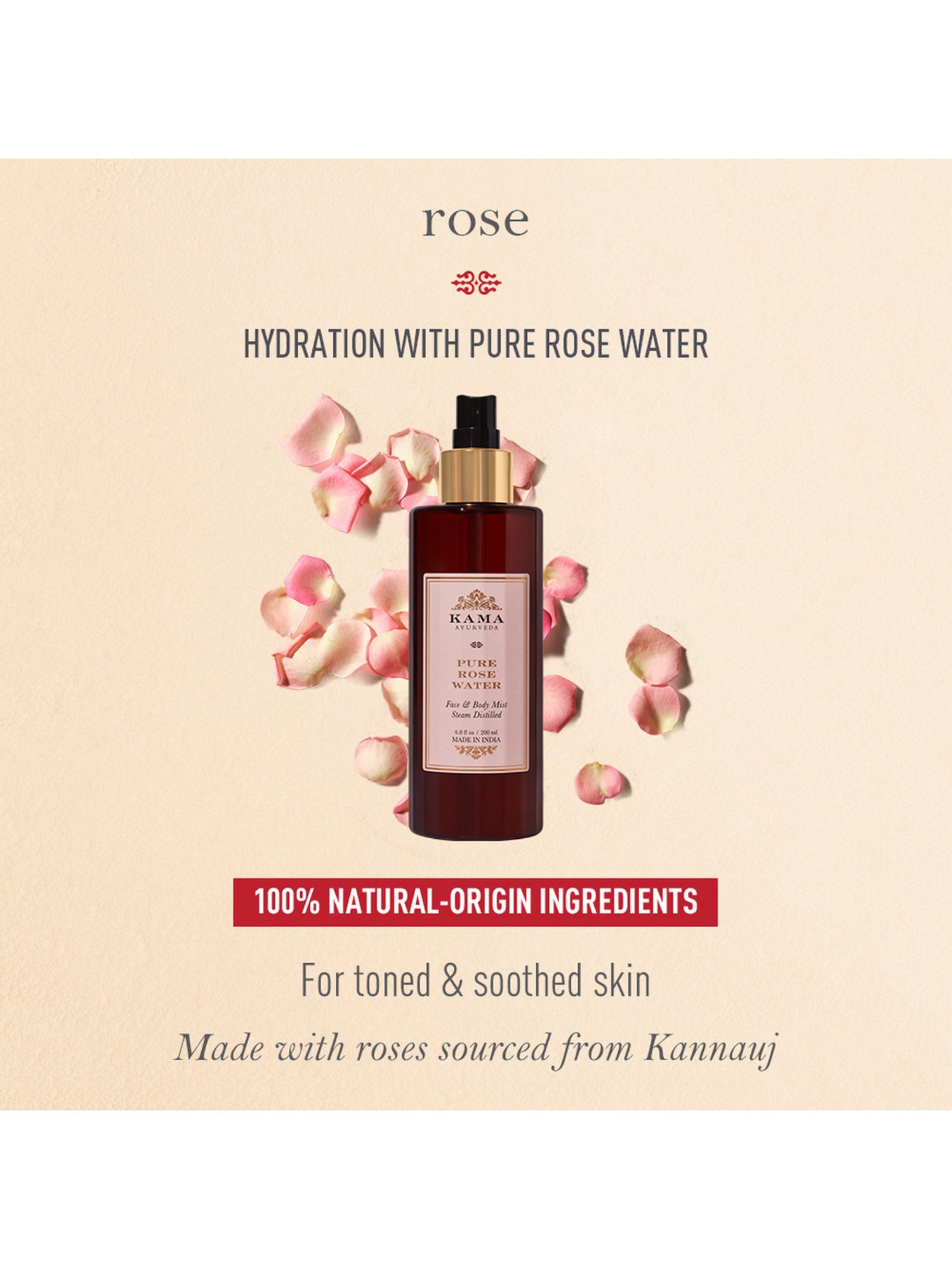 Kama Ayurveda Pure Rose Water 50 ml