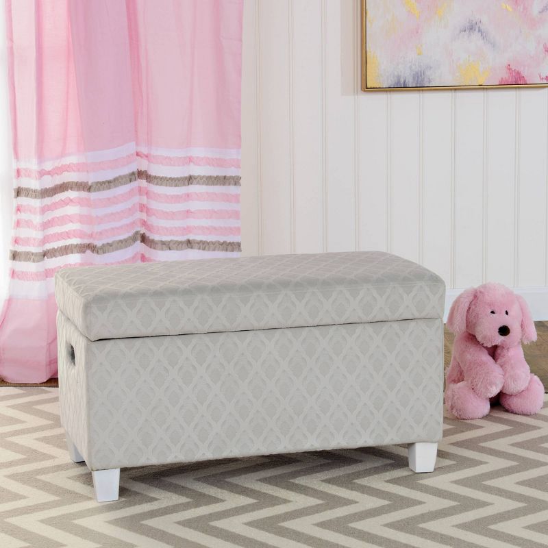 Kids' Juvenile Storage Bench Gray - HomePop