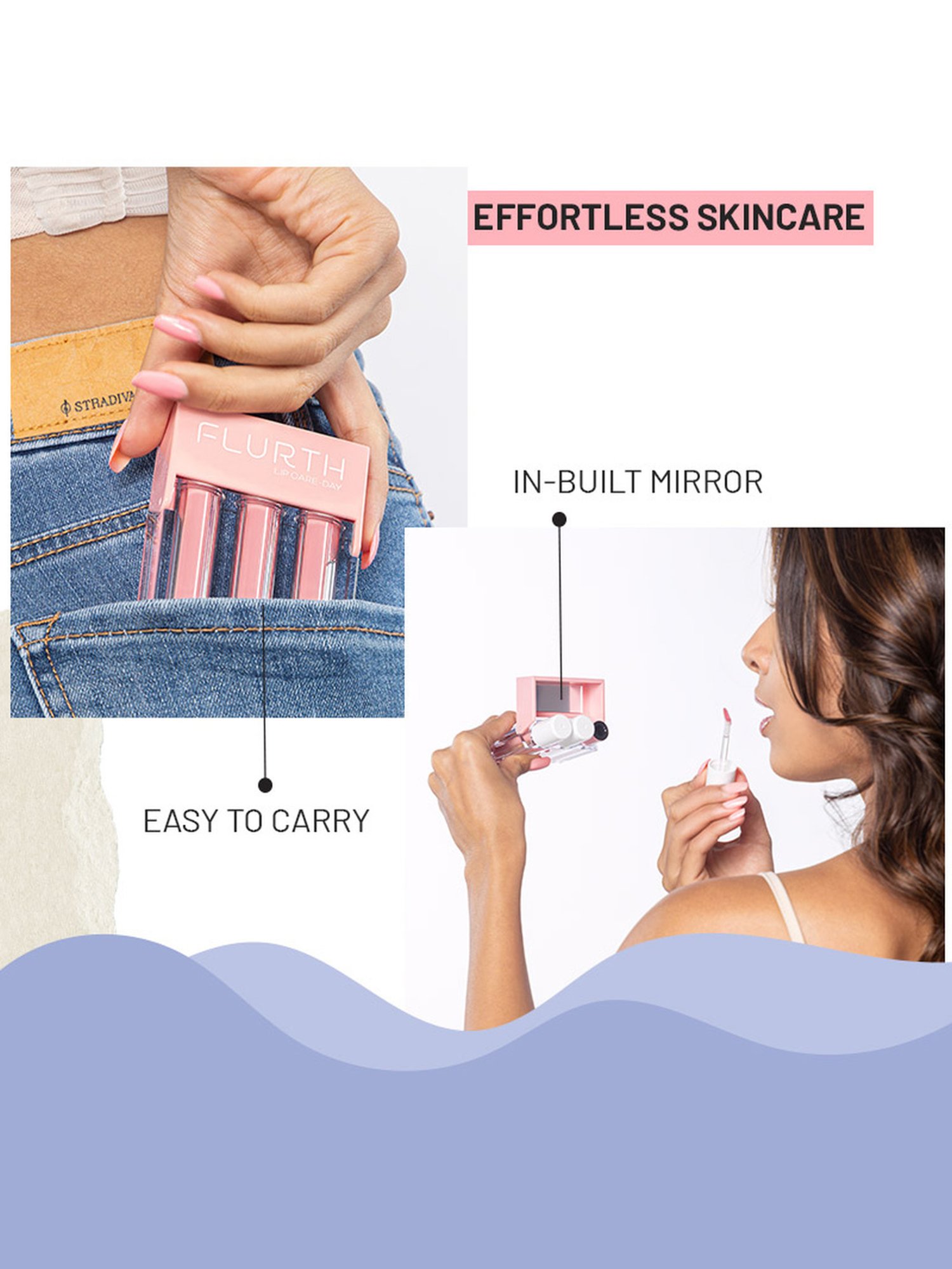 Flurth Korean Night Lip Care Trio - Lip Balm, Lip Peel & Lip Mask