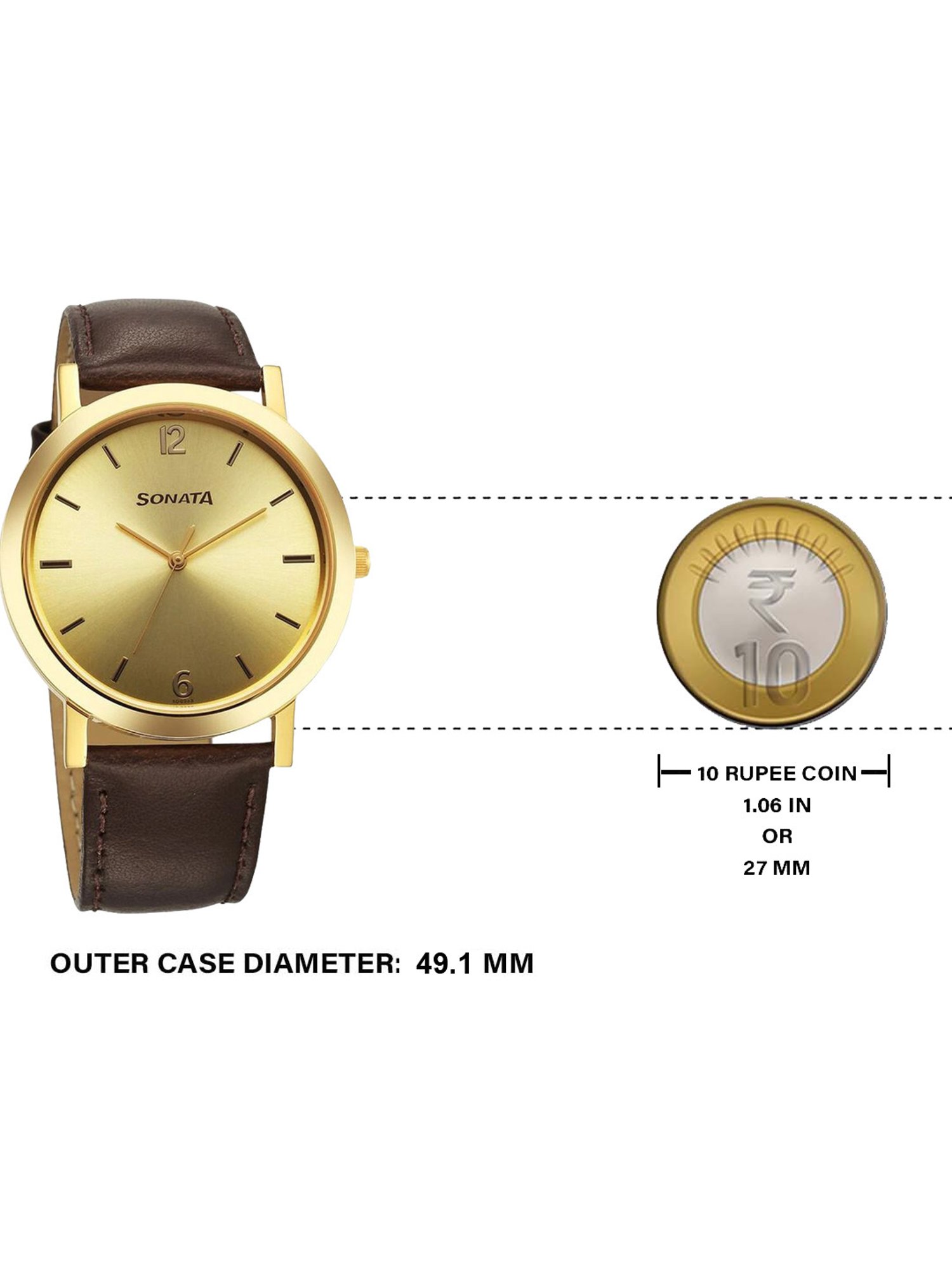 Sonata 77108YL03 Analog Watch for Men