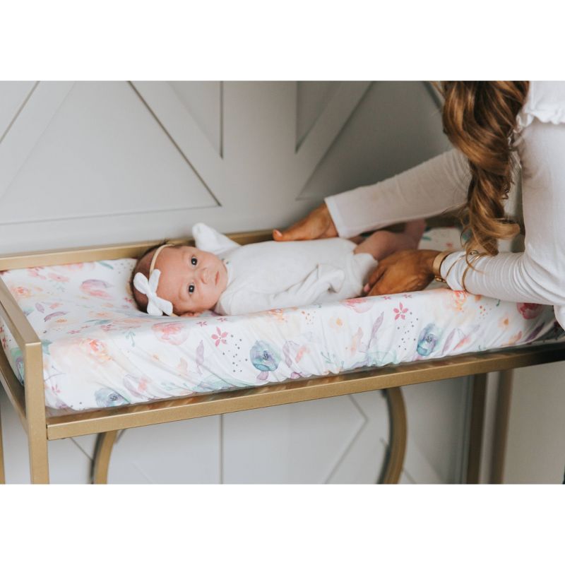 Copper Pearl Premium Diaper Changing Pad Cover - Bloom