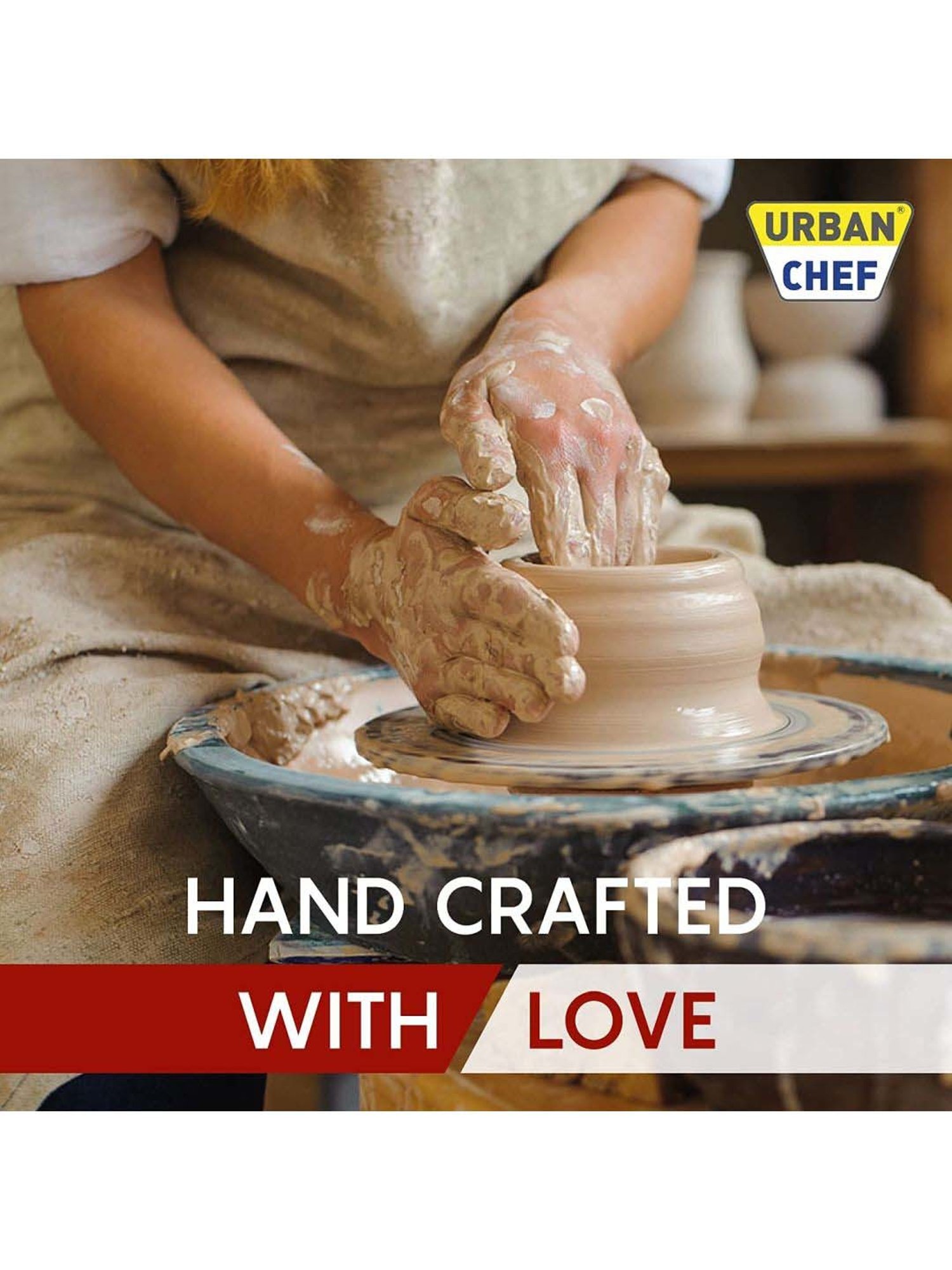 Urban Chef Parrot Green & Yellow Ceramic Droite Handcrafted Microwave Safe Cup - Set of 6