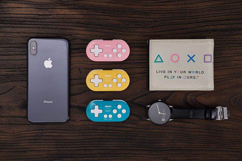 8Bitdo Zero 2 Bluetooth Key Chain Sized Mini Controller for Nintendo Switch, Windows, Android and macOS (Pink Edition)