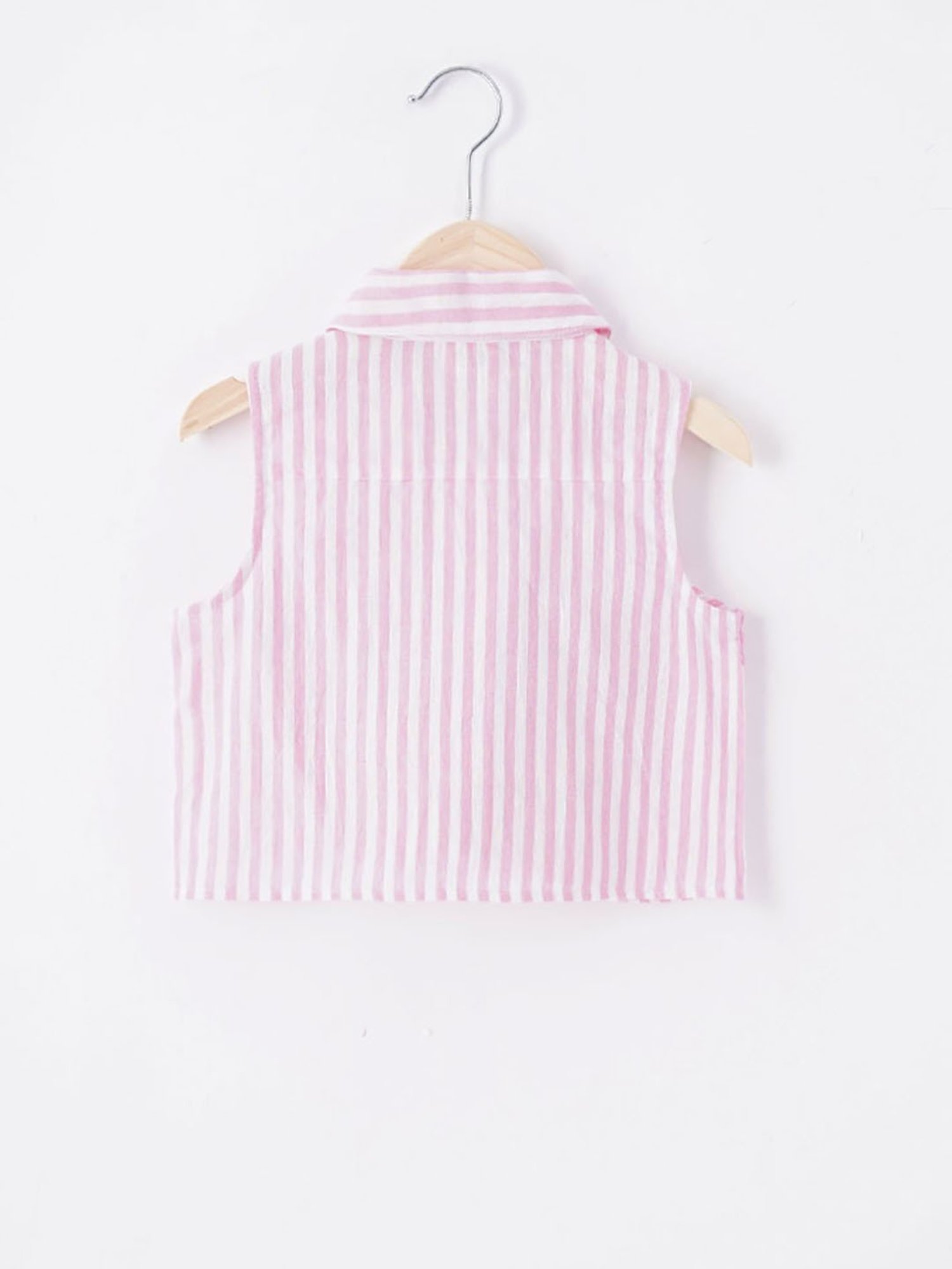 Ed-a-Mamma Kids Pink & White Striped Shirt
