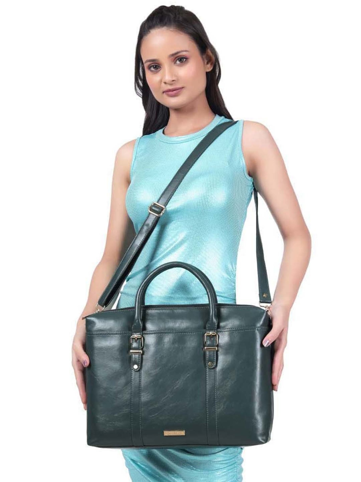 Toteteca Green Medium Messenger Bag