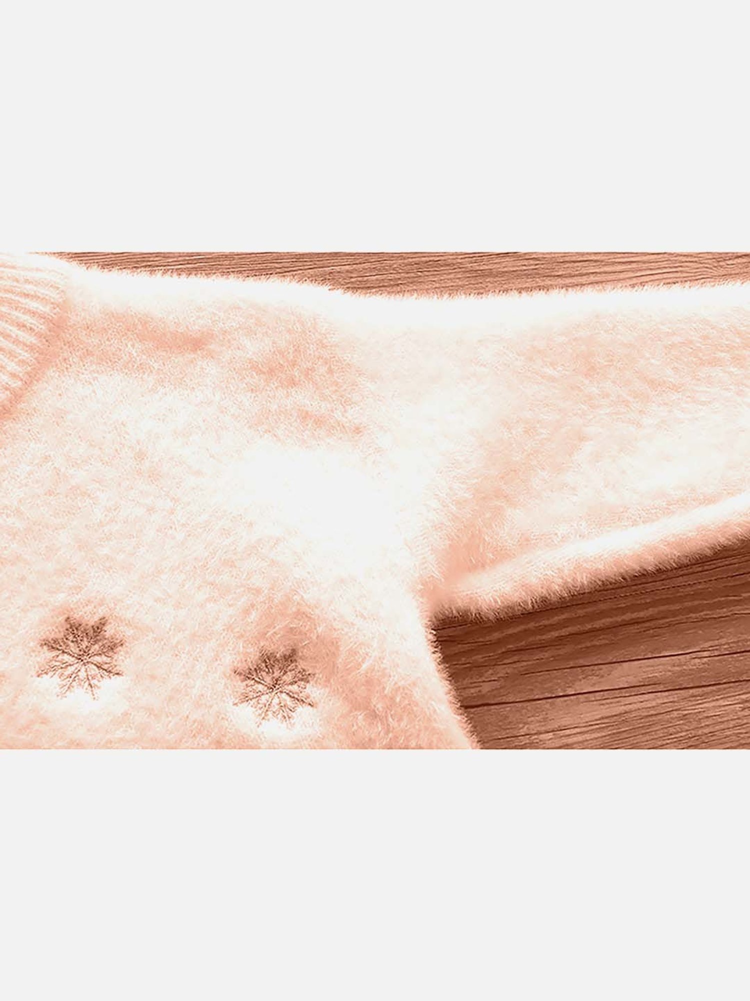 Little Surprise Box Kids Pink Embroidered Full Sleeves Sweater