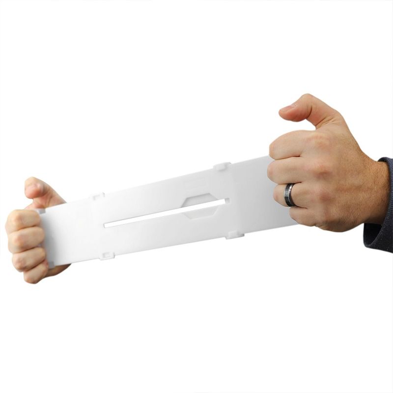 Home Basics 2 Piece Plastic Adjustable Drawer Dividers, White