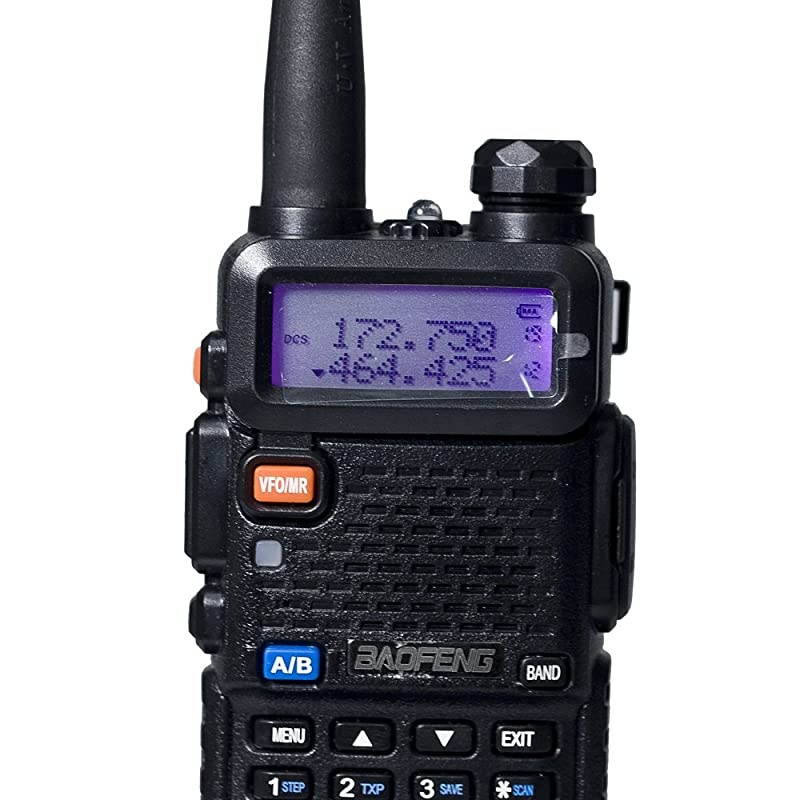 UV5R+ High Power 841W 3800mAh Two Way Radio Dual Band Ham Radio TransceiverBlack