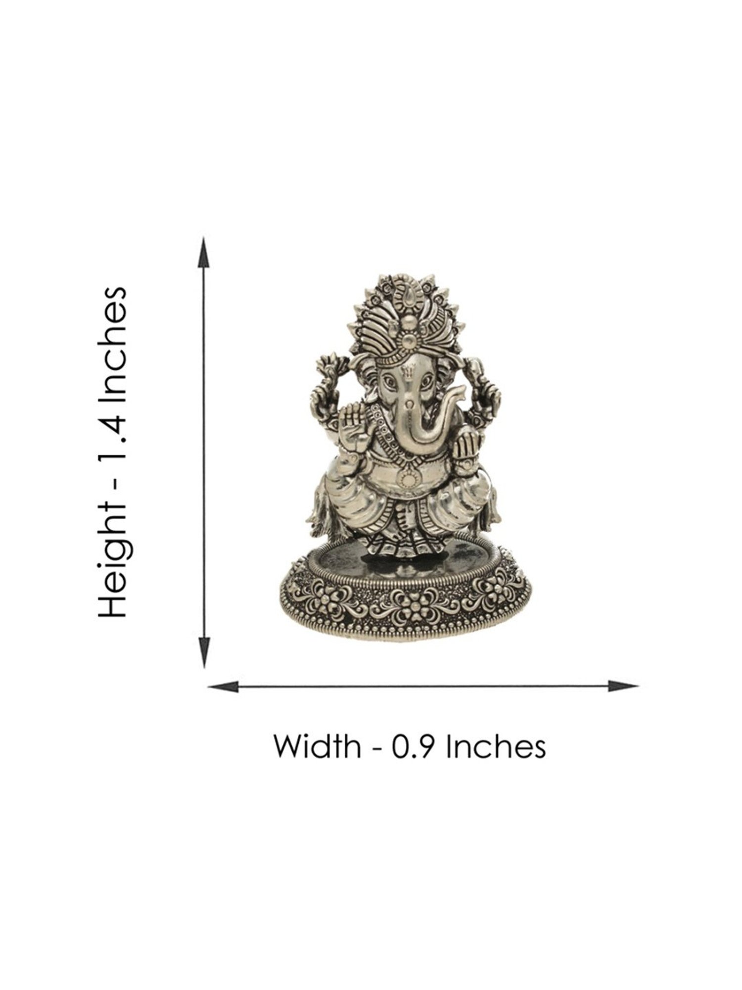 Sri Jagdamba Pearls 0.8 Silver Vishnu Idol