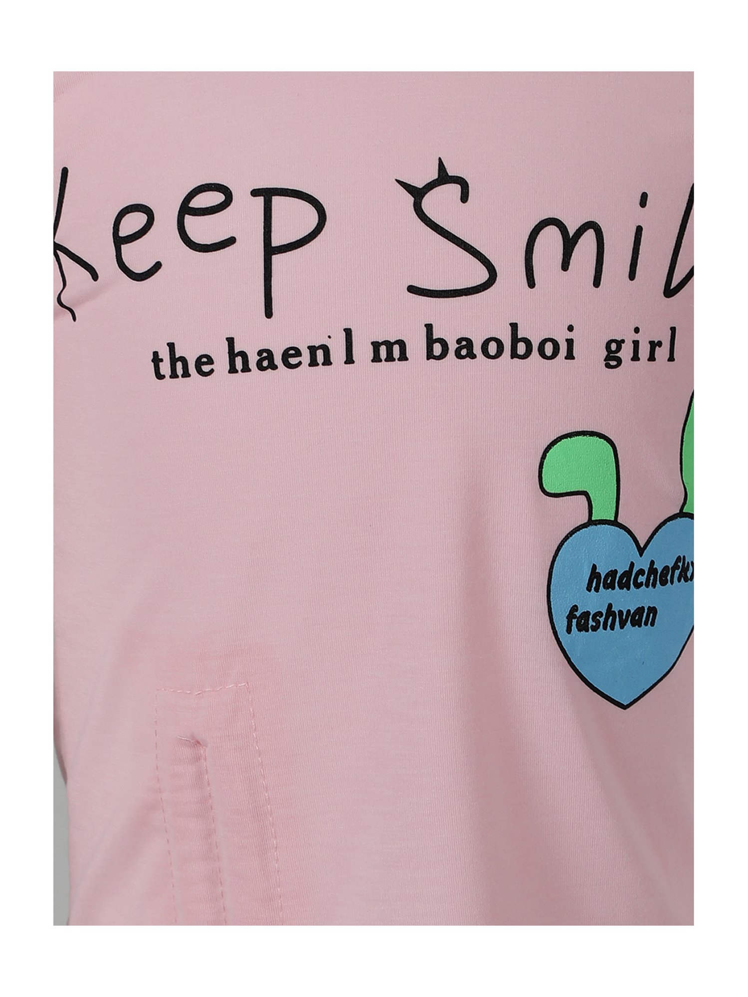 Passion Petals Kids Pink Cotton Printed Top