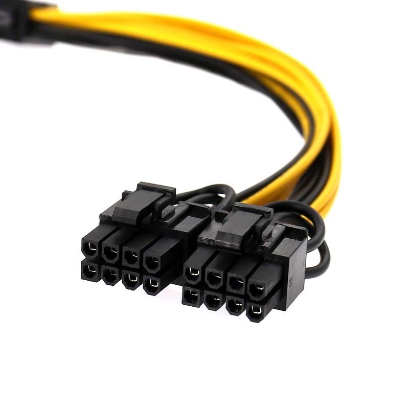 PC  power supply CPU EPS 8 pin to 2 PCI-e 8 (6+2) pin PCI Express Graphics Card Internet Power Splitter Cable, PSU CPU 8pin to 2 x GPU Power 8pin Power Adapter Cable - 8 inches
