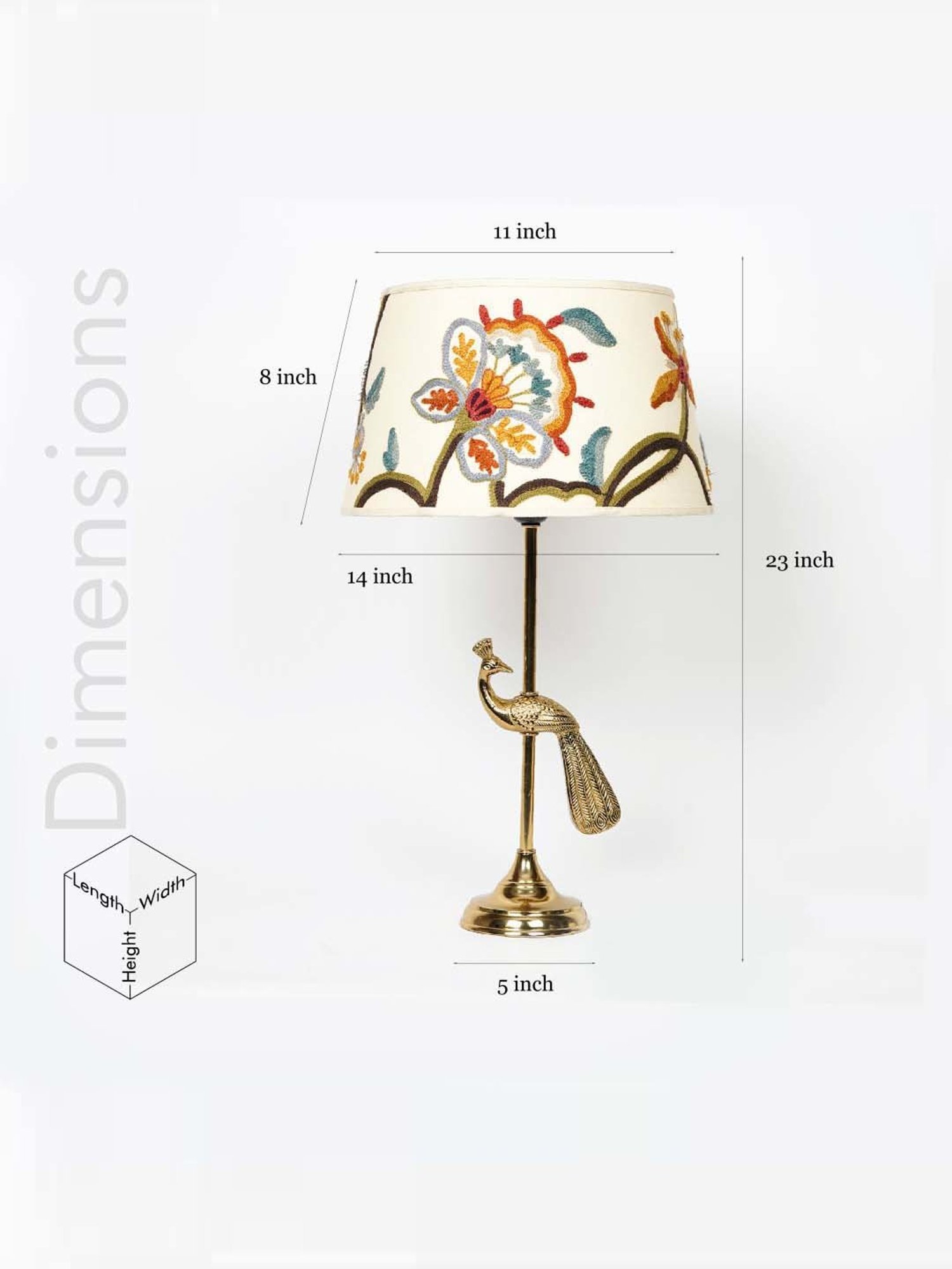 DecorativeRay Red PVC Study Table Lamp - Set of 1