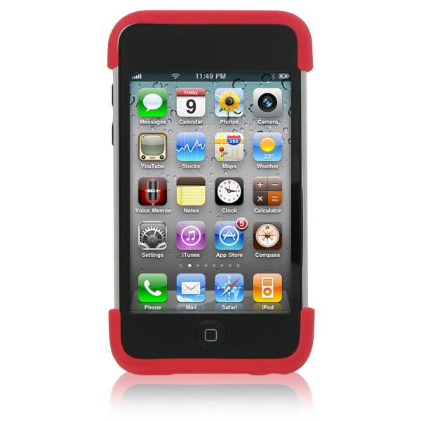 XtremeMac iPod Touch 4G Snap Stand Case - Cherry Bomb Red