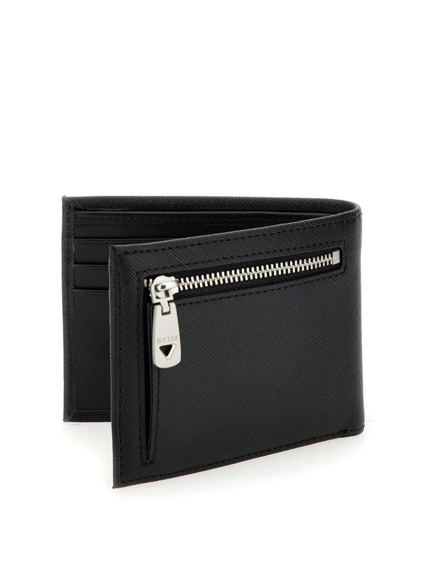GUESS Black CRTS Small Bi-Fold Wallet