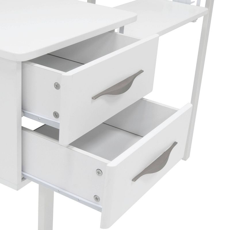 Pro-Line Sewing Table with Two Drawers White - Sew Ready