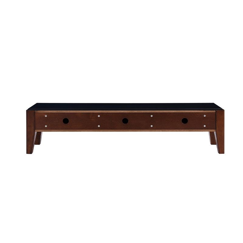 Valmar Low Profile Media Credenza Black/Brown - Aiden Lane