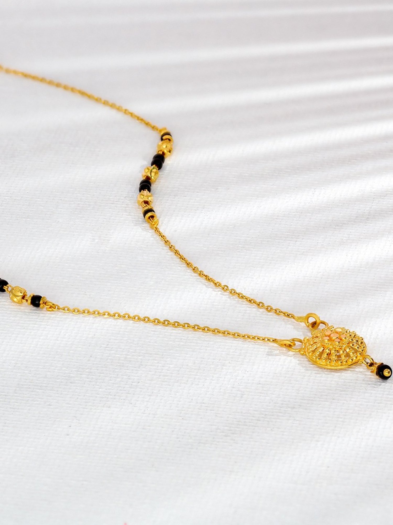 P.N.Gadgil Jewellers Gold Tassel Fusion Mangalsutra For Women